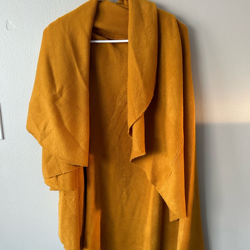 Anthropologie- Moth Yellow Knit Shrug Sweater
